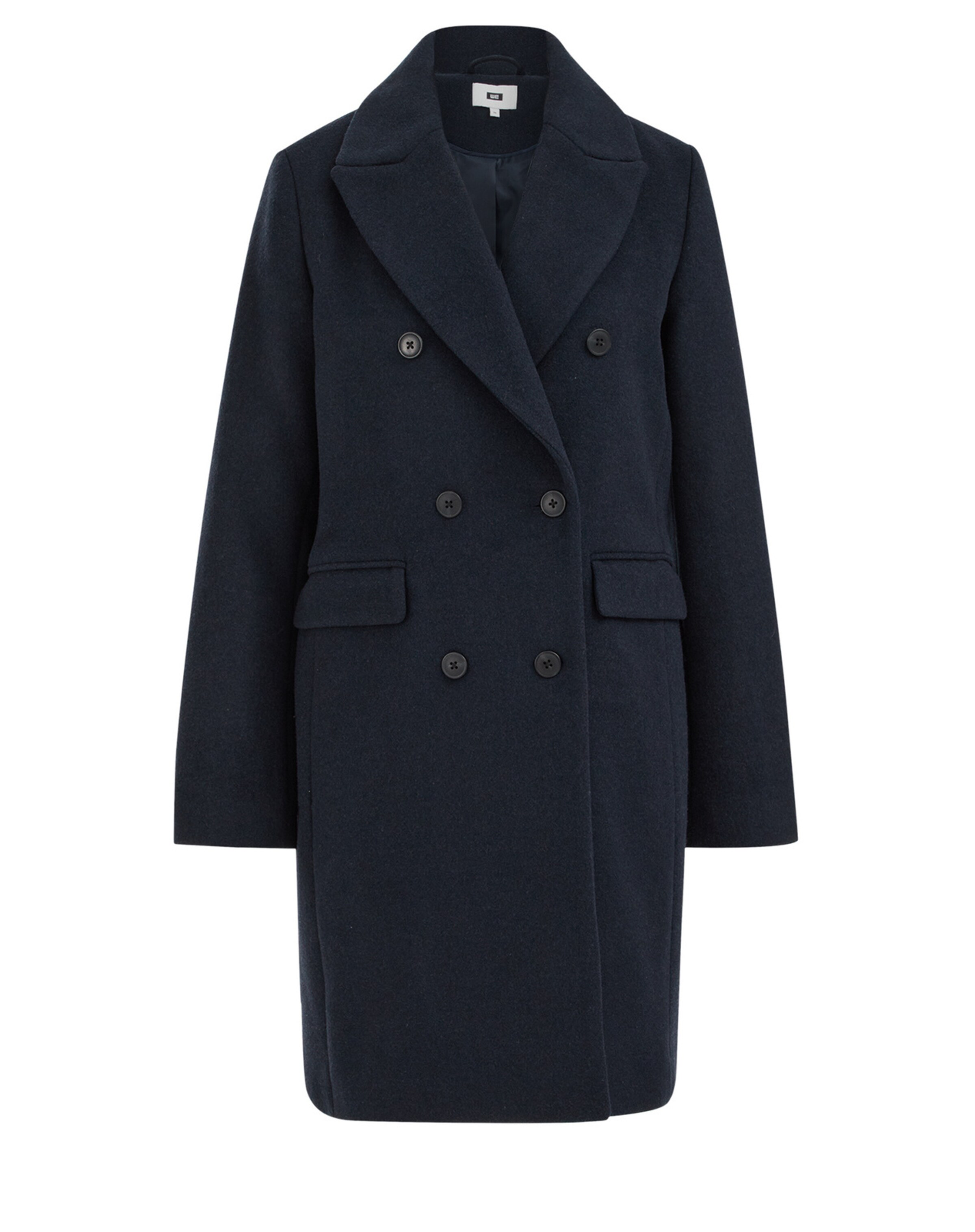 WE Fashion Between-Seasons Coat in XXS in Dark blue, Item view