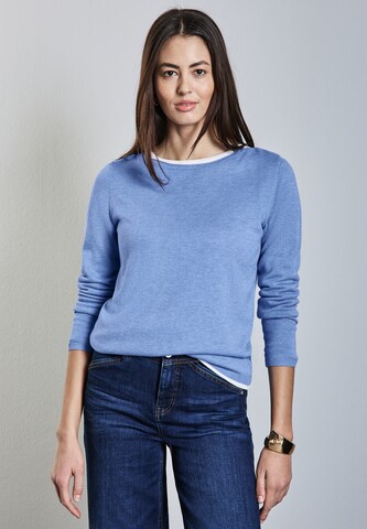 STREET ONE Strickpullover in Blau: Vorderseite