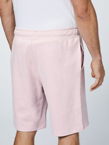 Oklahoma Jeans Regular Bermuda Shorts ' aus Baumwollmix ' in Pink