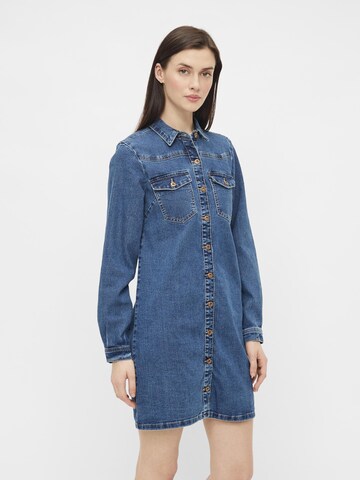 PIECES Blusenkleid 'Perry' in Blau: Vorderseite