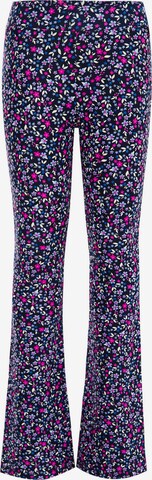 WE Fashion Flared Leggings in Blauw: voorkant