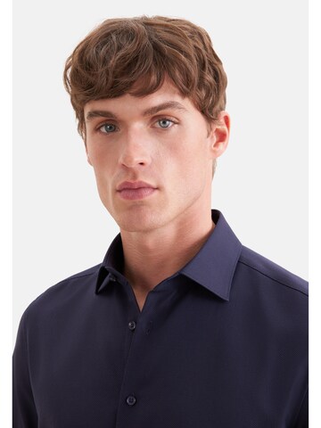 SEIDENSTICKER Slim fit Zakelijk overhemd in Blauw