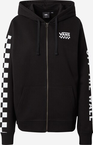 VANS Zip-Up Hoodie 'Extra Fun' in Black: front