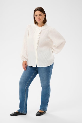 KAFFE CURVE Blouse 'Uma' in White