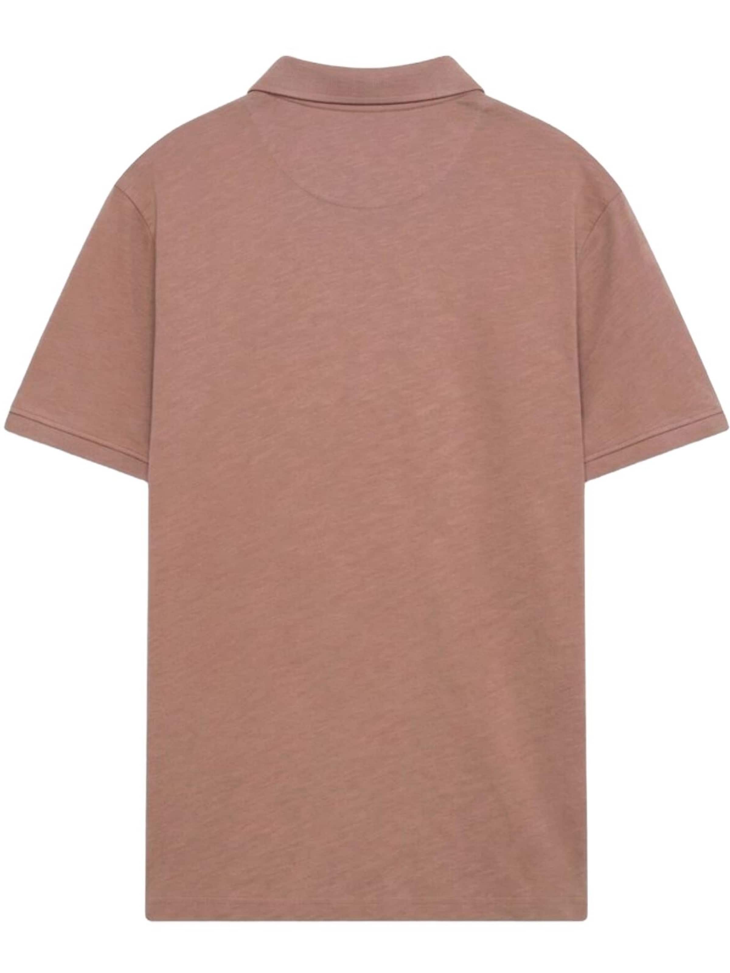 LTB Jeans - Camiseta 'LTB Jeans Herren-Polohemd aus Piqué mit Reißverschluss' en marrón: frente