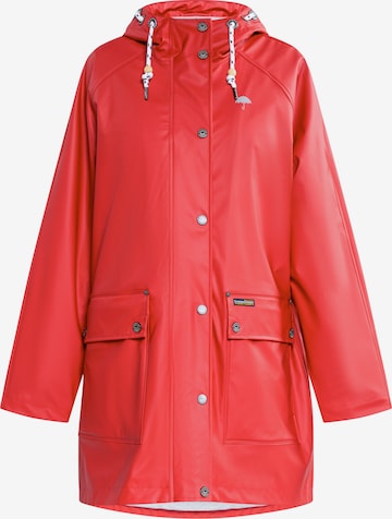 Schmuddelwedda Raincoat in Red: front