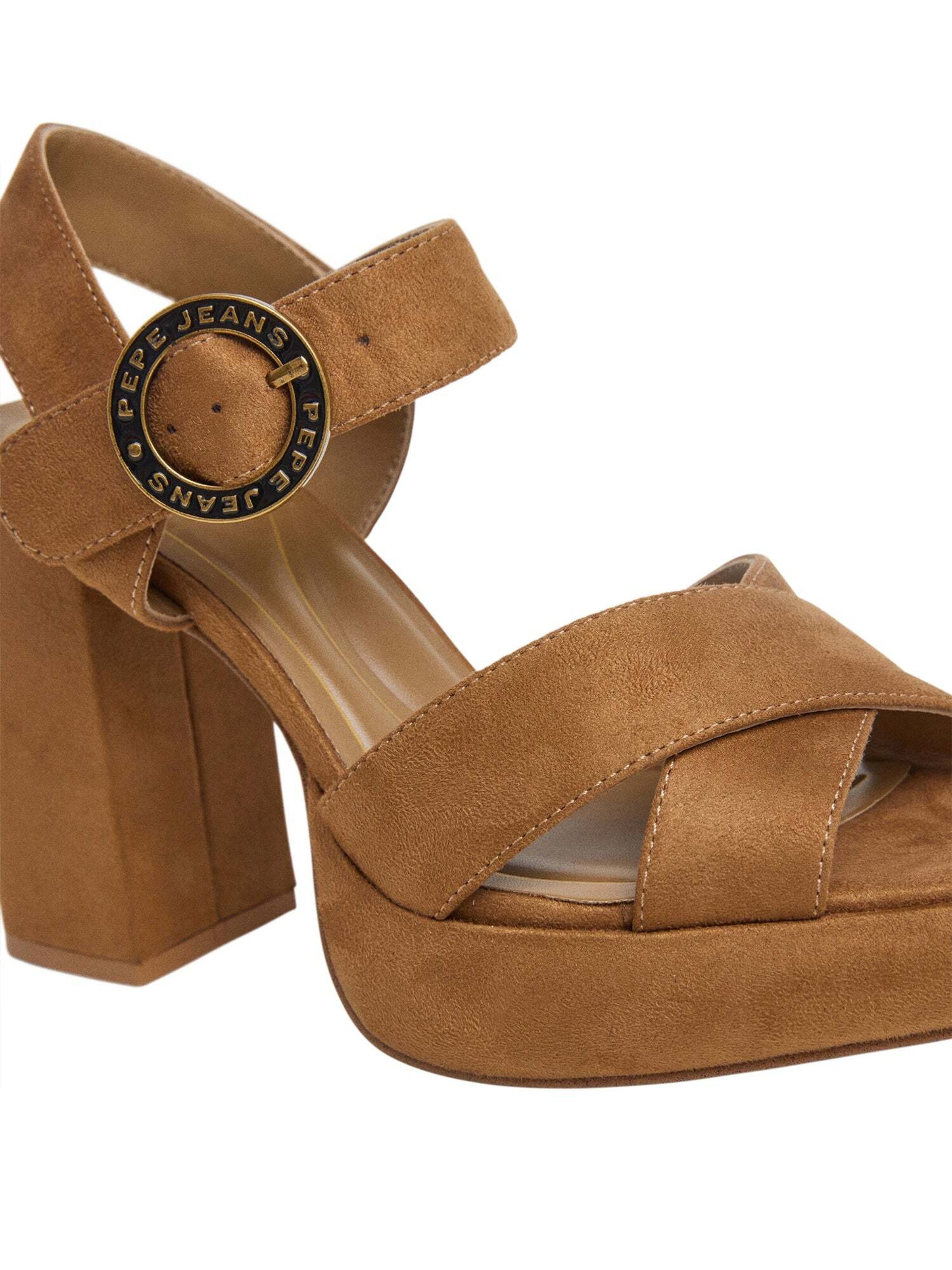 Sandalo con cinturino 'Lenny' di Pepe Jeans in marrone