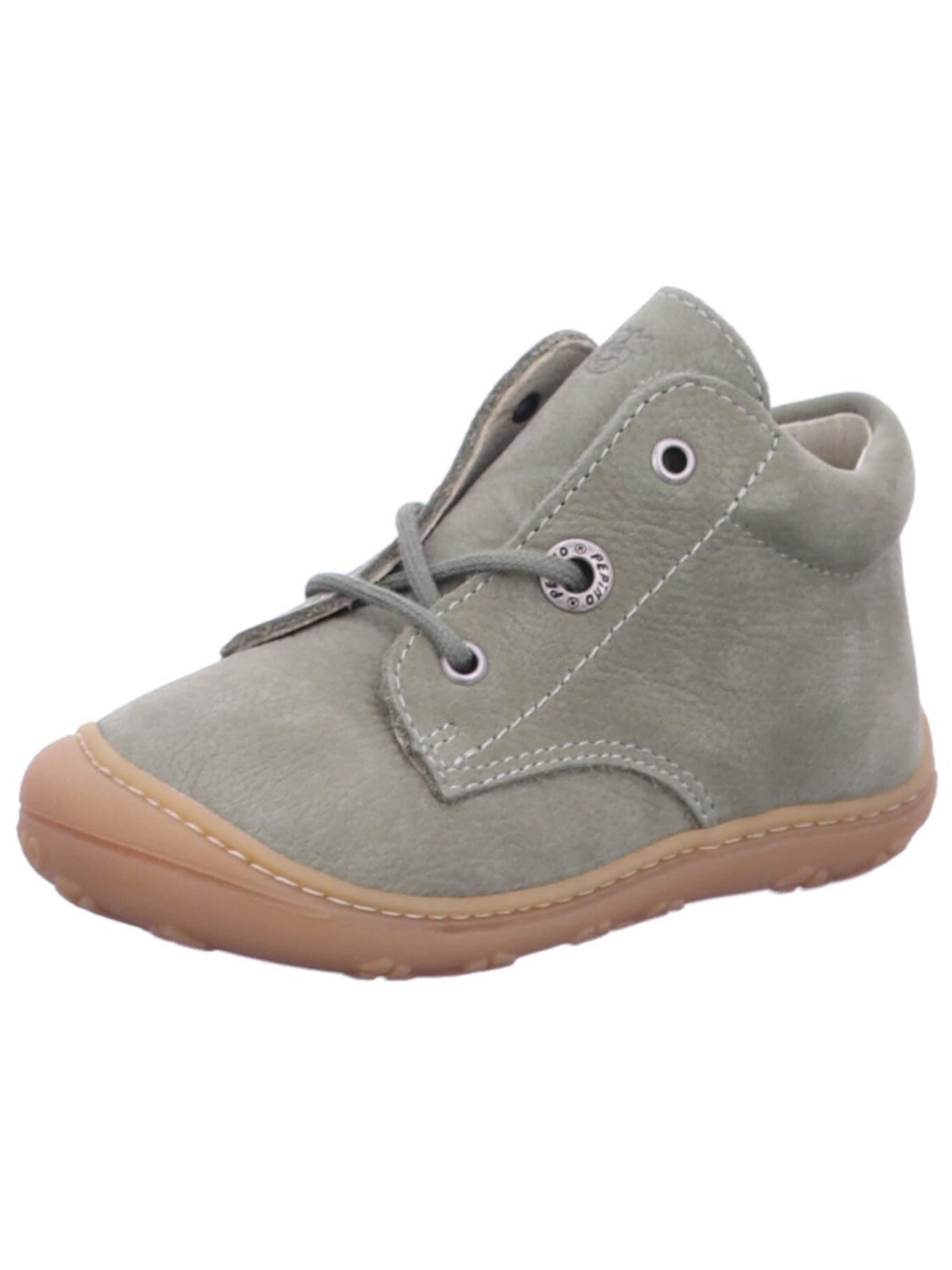 PEPINO by RICOSTA Lära-gå-sko 'Lauflernschuhe Jungen 50 1200103 530 Echtleder in grün' i grön: framsida
