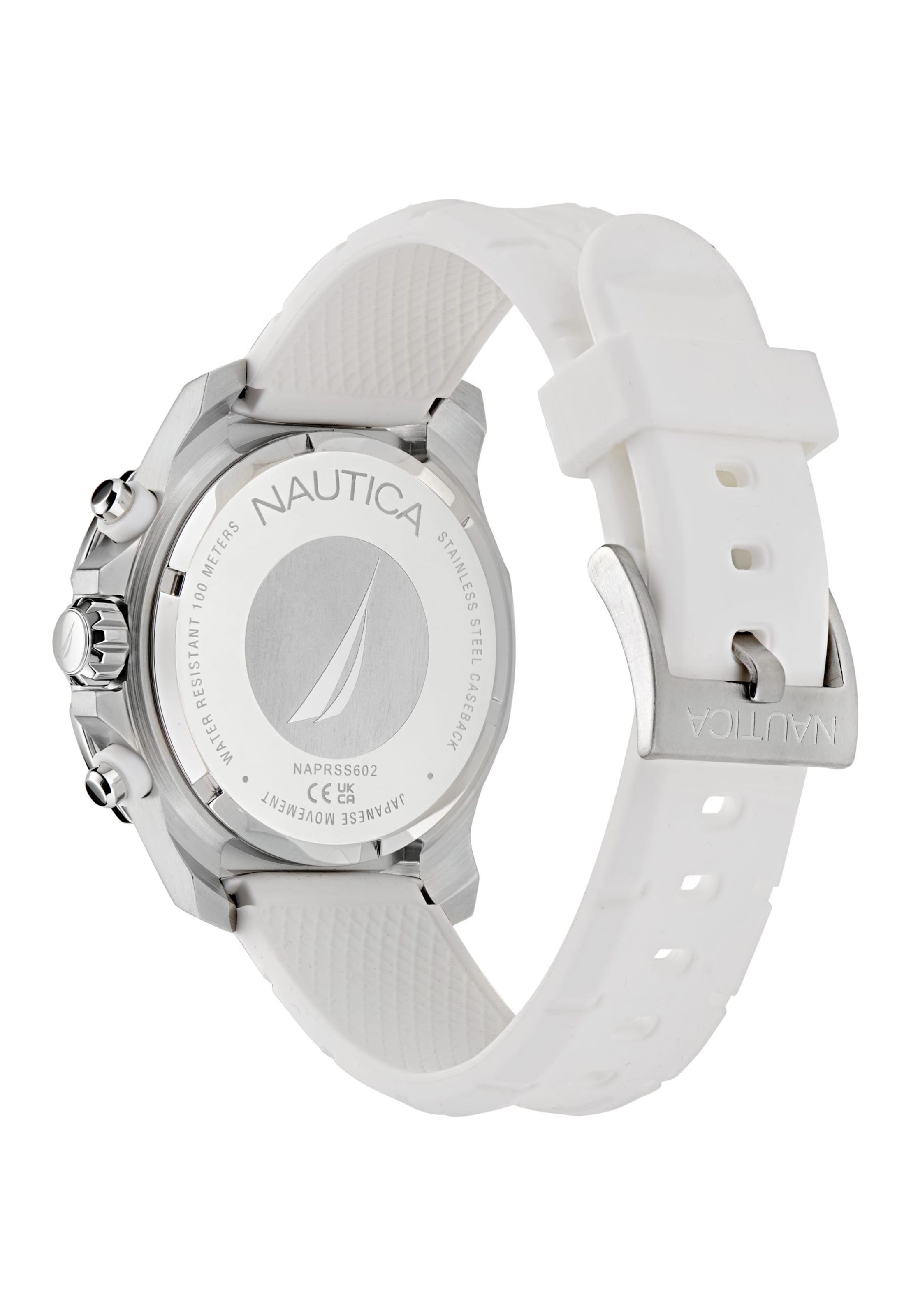 Montre à affichage analogique NAUTICA en blanc