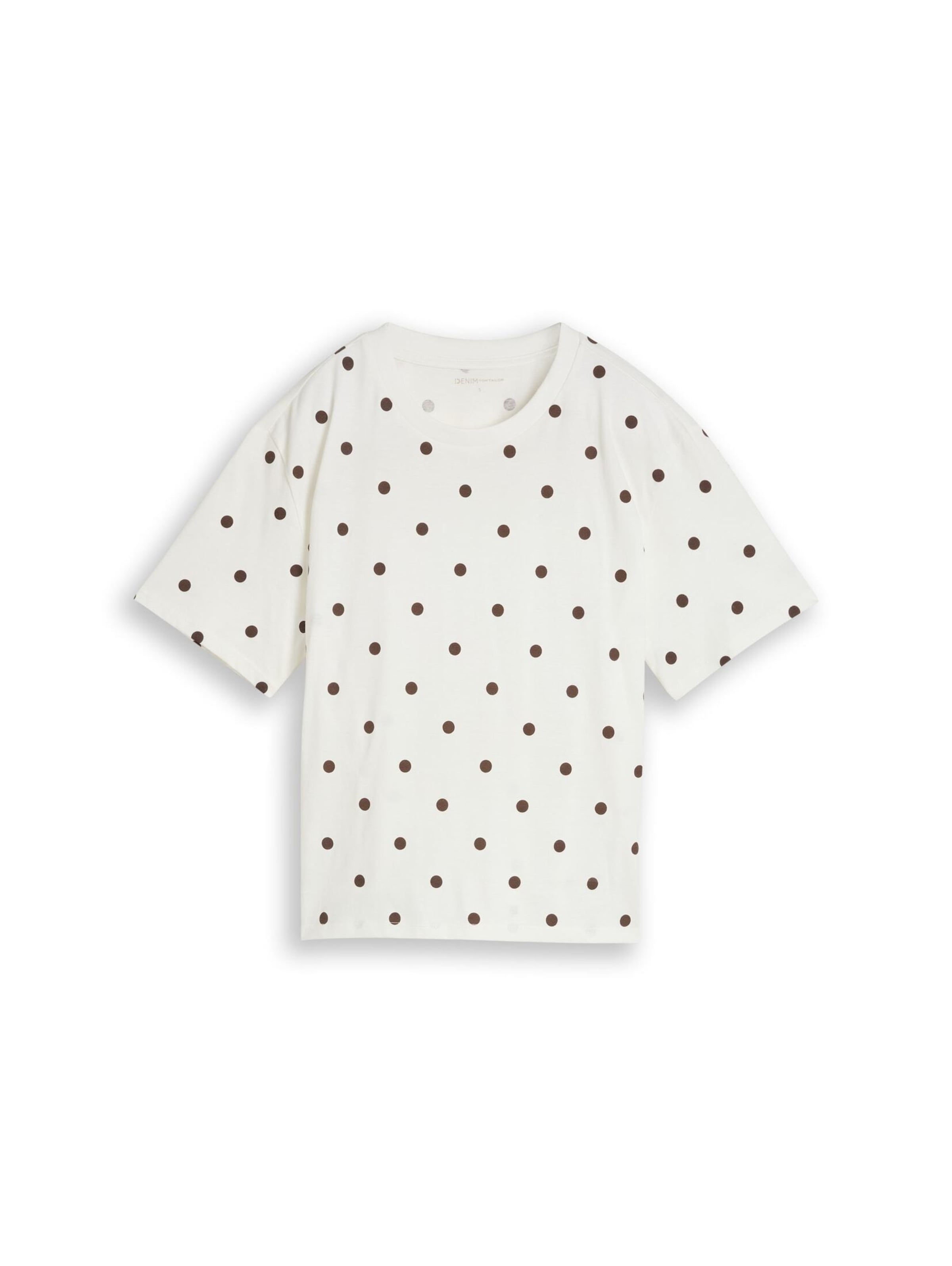 TOM TAILOR DENIM T-Shirt in Weiß: Vorderseite