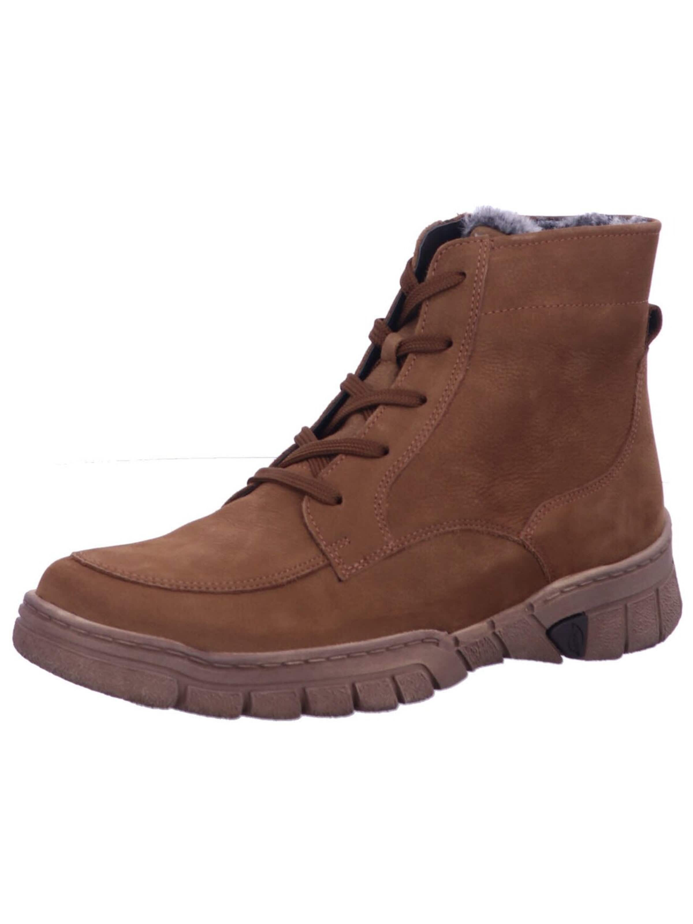 WALDLÄUFER Stövel med snörning 'Stiefel Damen 904801-100/141 Echtleder in beige' i beige: framsida