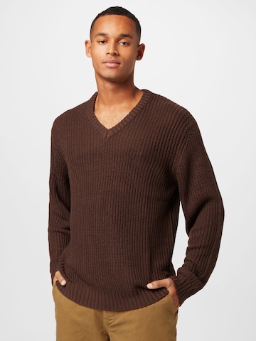 Redefined Rebel Pullover in Braun: predná strana