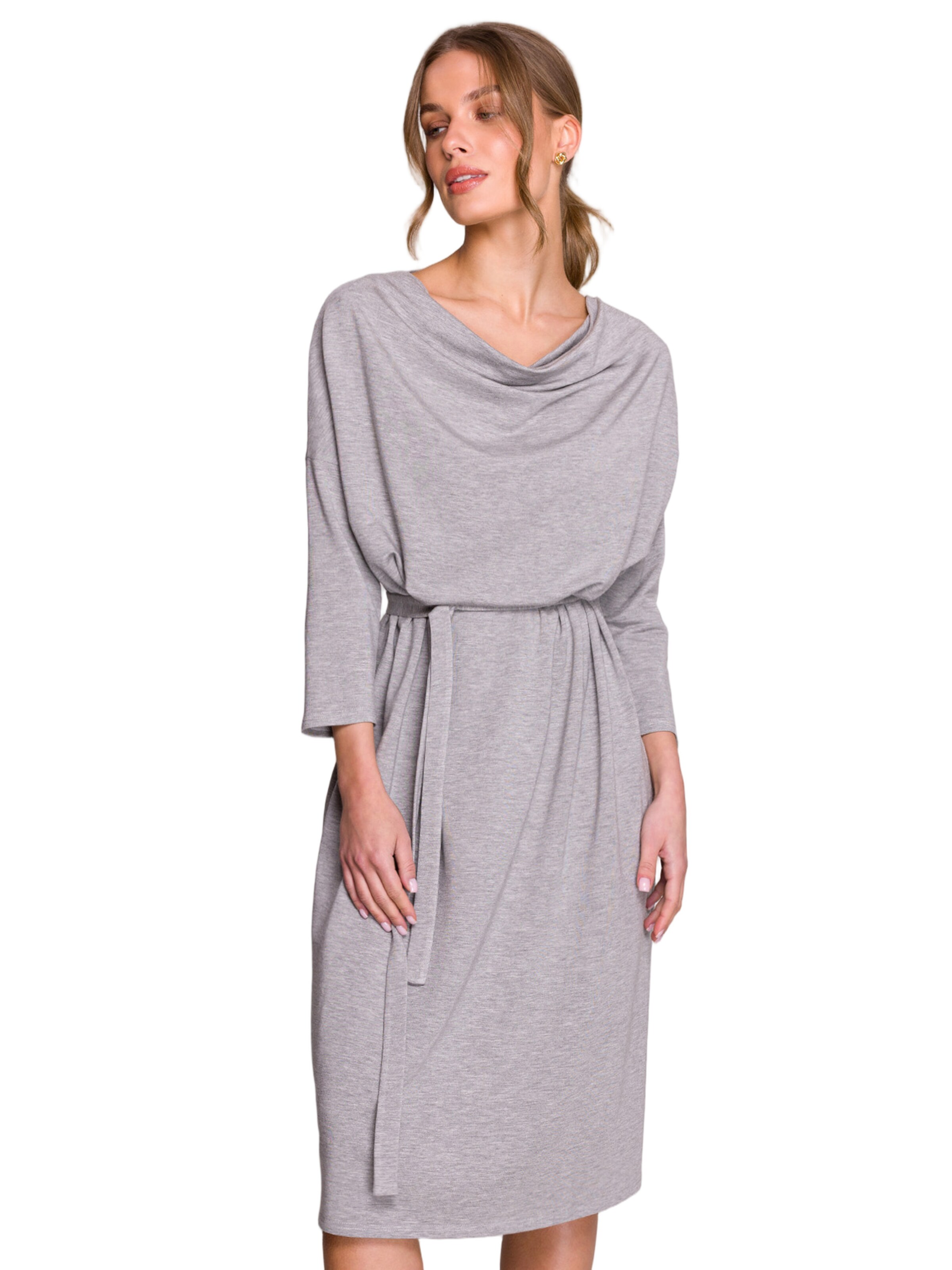 Stylove Šaty 'Sukienka oversize z modalu' – šedá