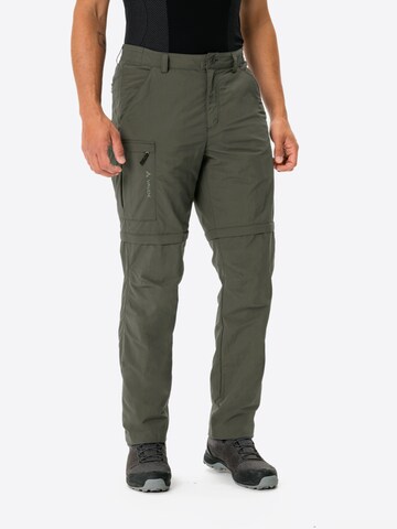 VAUDE Regular Outdoor trousers 'Farley' in Green: front