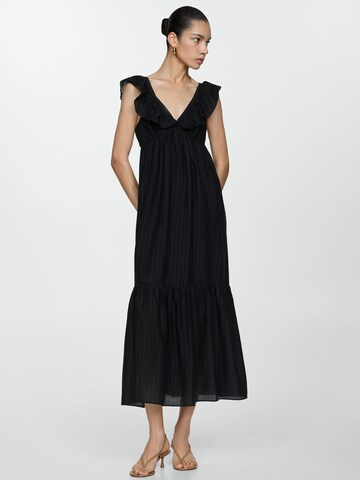 Robe 'Ramona' MANGO en noir : devant