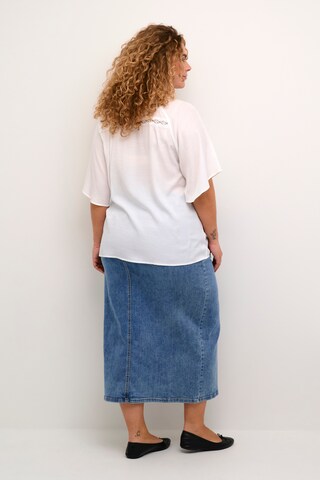 KAFFE CURVE Blus 'Tilla' i vit