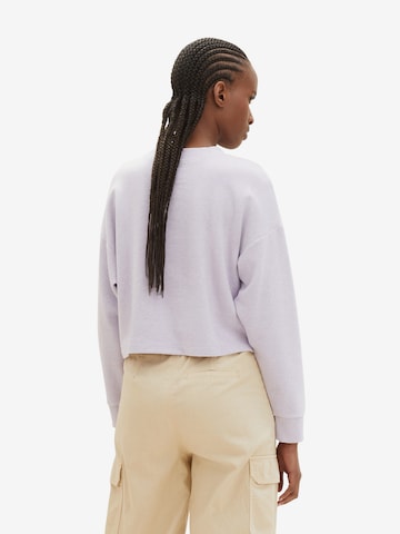 Sweat-shirt TOM TAILOR DENIM en violet