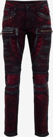CIPO & BAXX Jeans in Rood: voorkant
