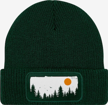 Neverless Beanie 'Braumkette' in Green: front