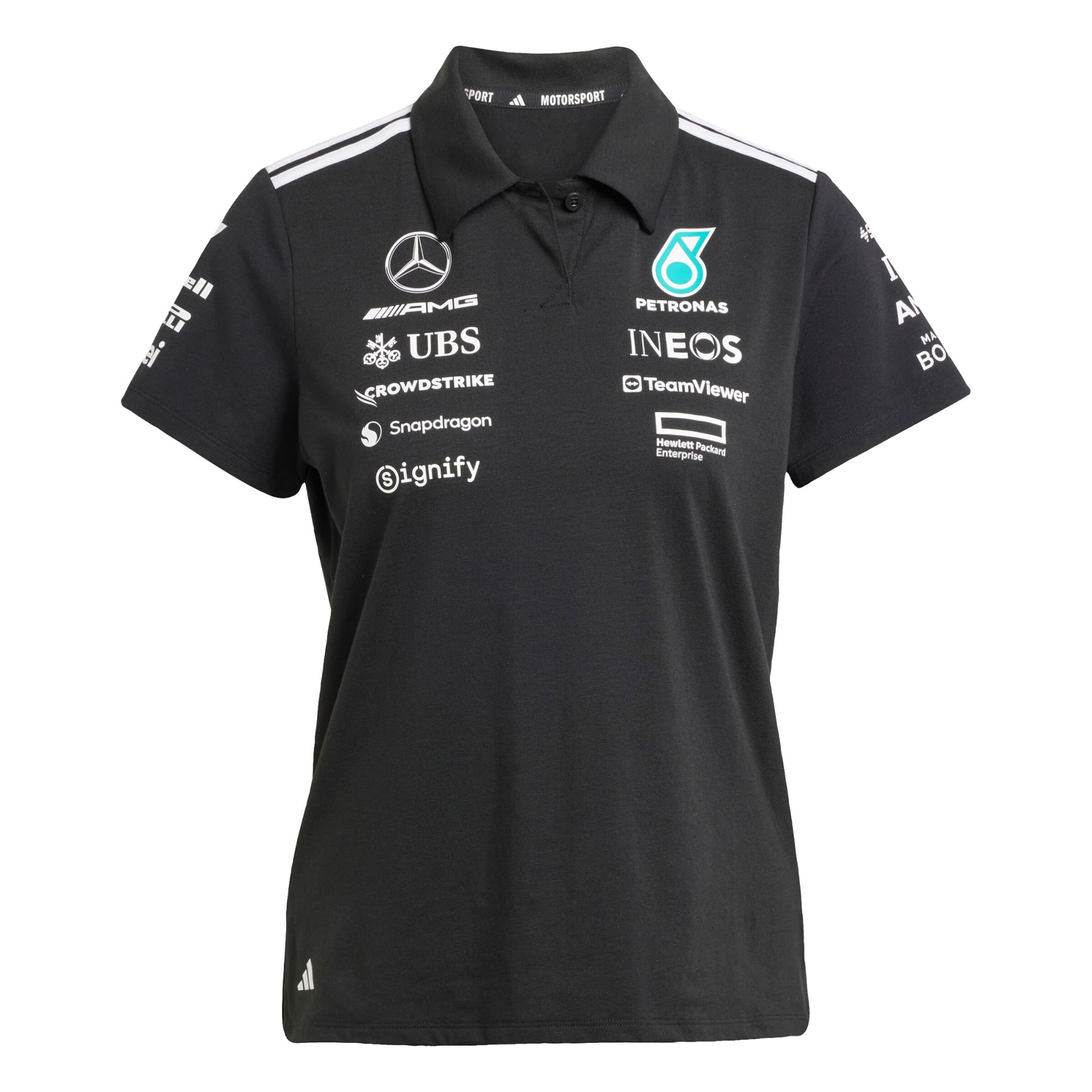 ADIDAS PERFORMANCE Performance shirt 'Mercedes - AMG Petronas Formula One Team' in Black: front