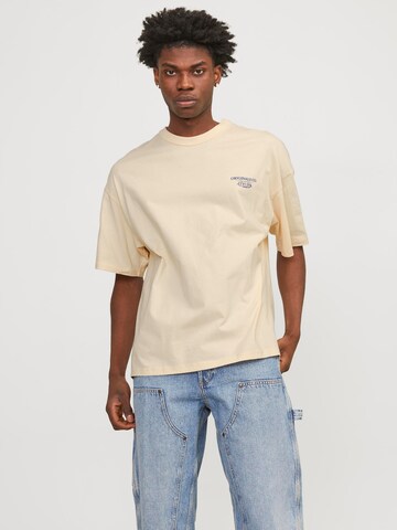 JACK & JONES Shirt 'Santorini' in Beige: voorkant