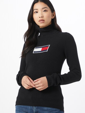 Tommy Jeans Pullover in Schwarz: predná strana