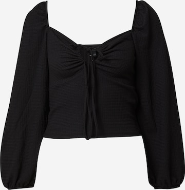 Monki Blouse in Black: front