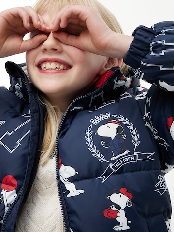 TOMMY HILFIGER Winter jacket 'PEANUTS' in Blue