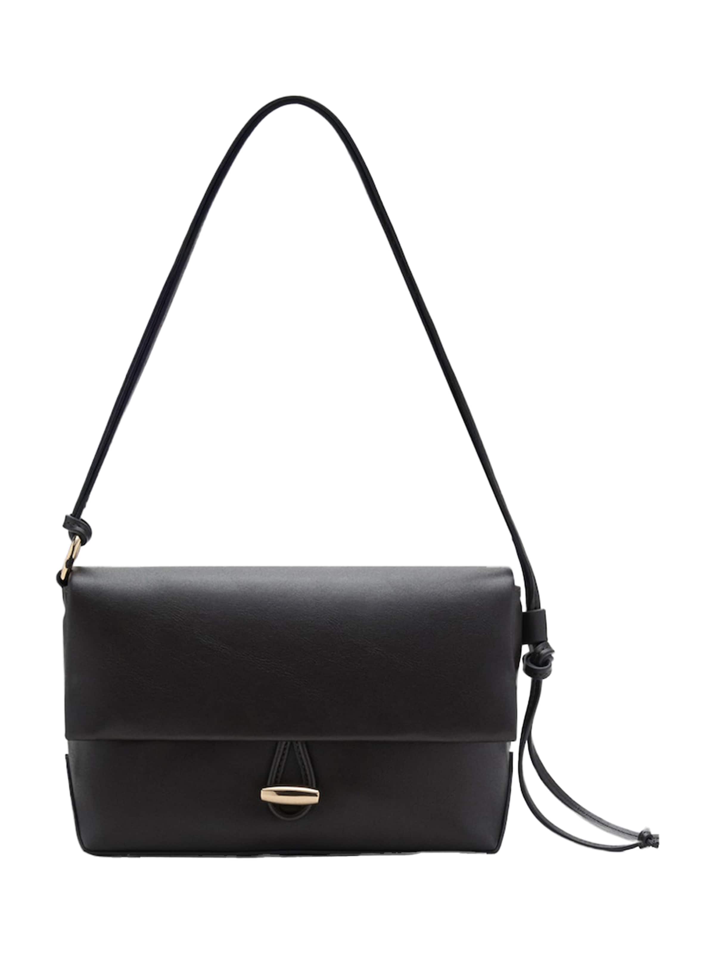 MANGO Sac bandoulière 'VERDEJO' en chocolat, Vue avec produit