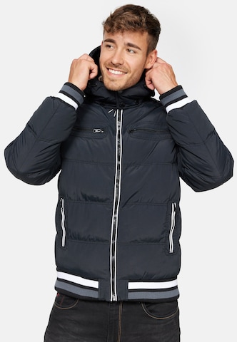 INDICODE JEANS Winter Jacket ' Marlon ' in Black: front