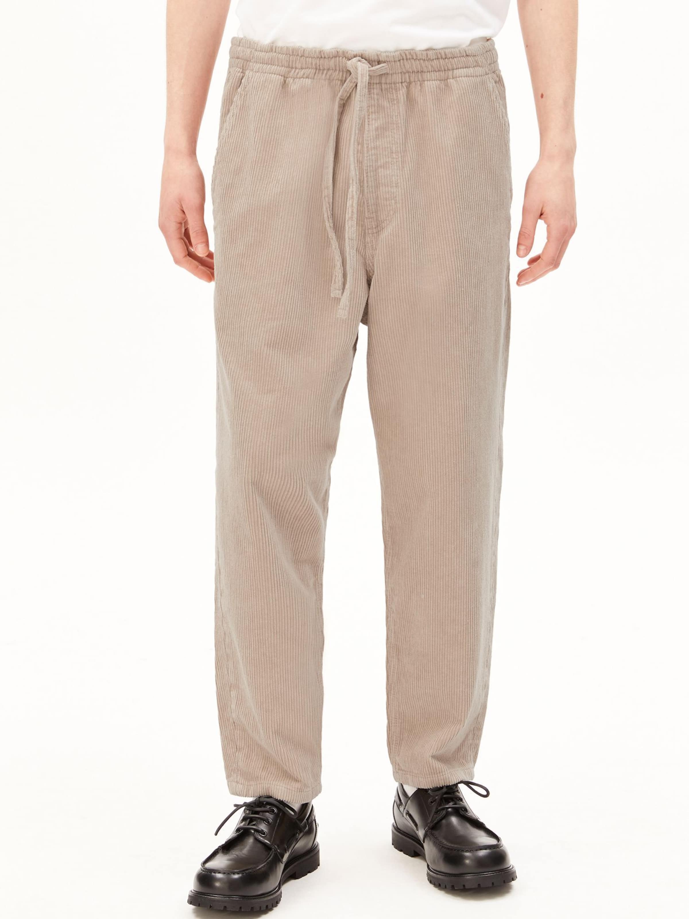 ARMEDANGELS Loosefit Broek in Beige: voorkant