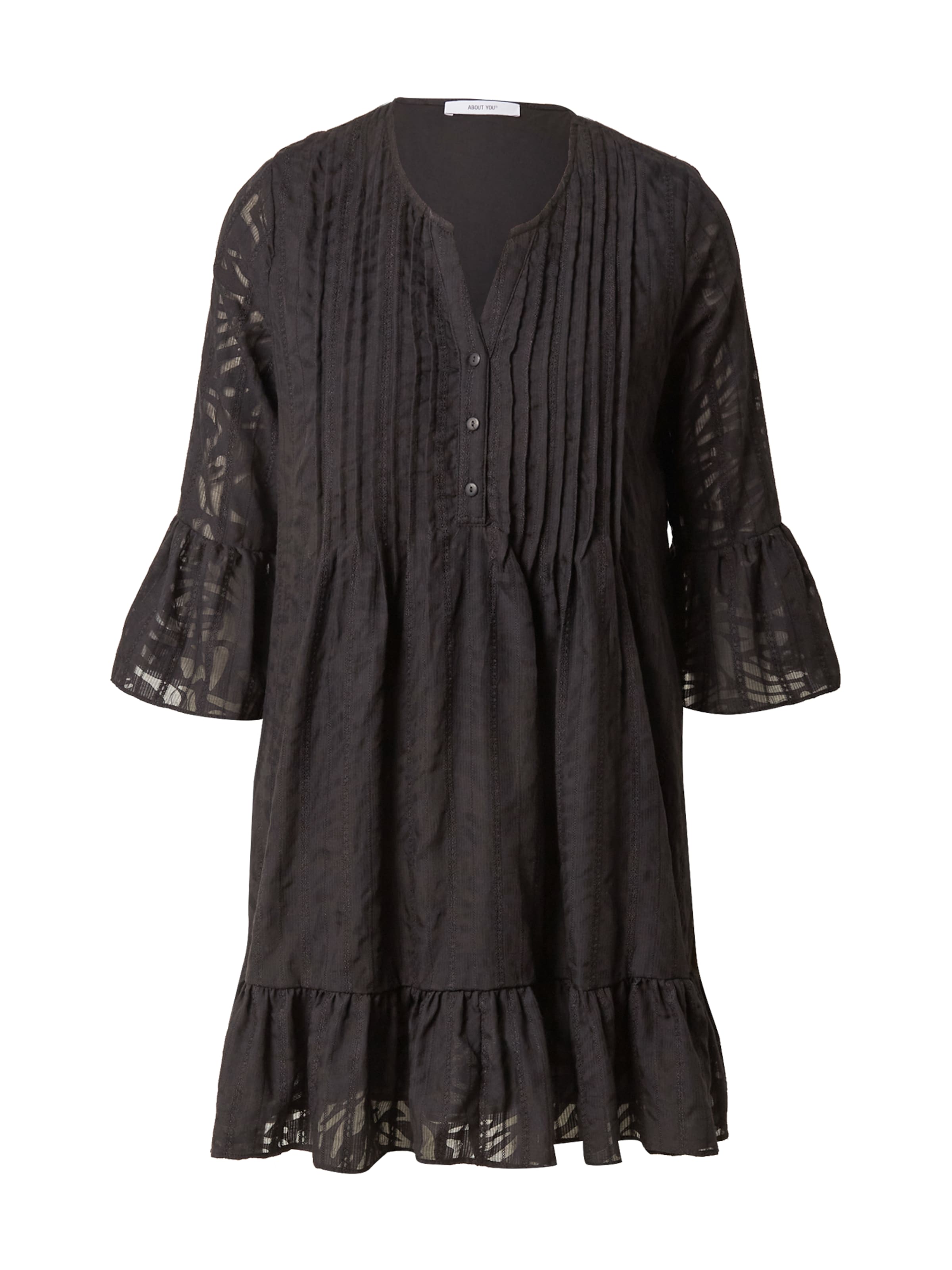 ABOUT YOUKošulja haljina 'Ginsey' - crna boja: prednji dio