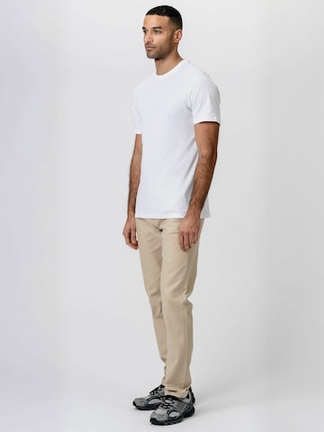 TEESHOPPEN - regular Pantalón ' Structure ' en beige