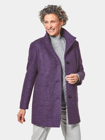 Manteau mi-saison Goldner en violet : devant