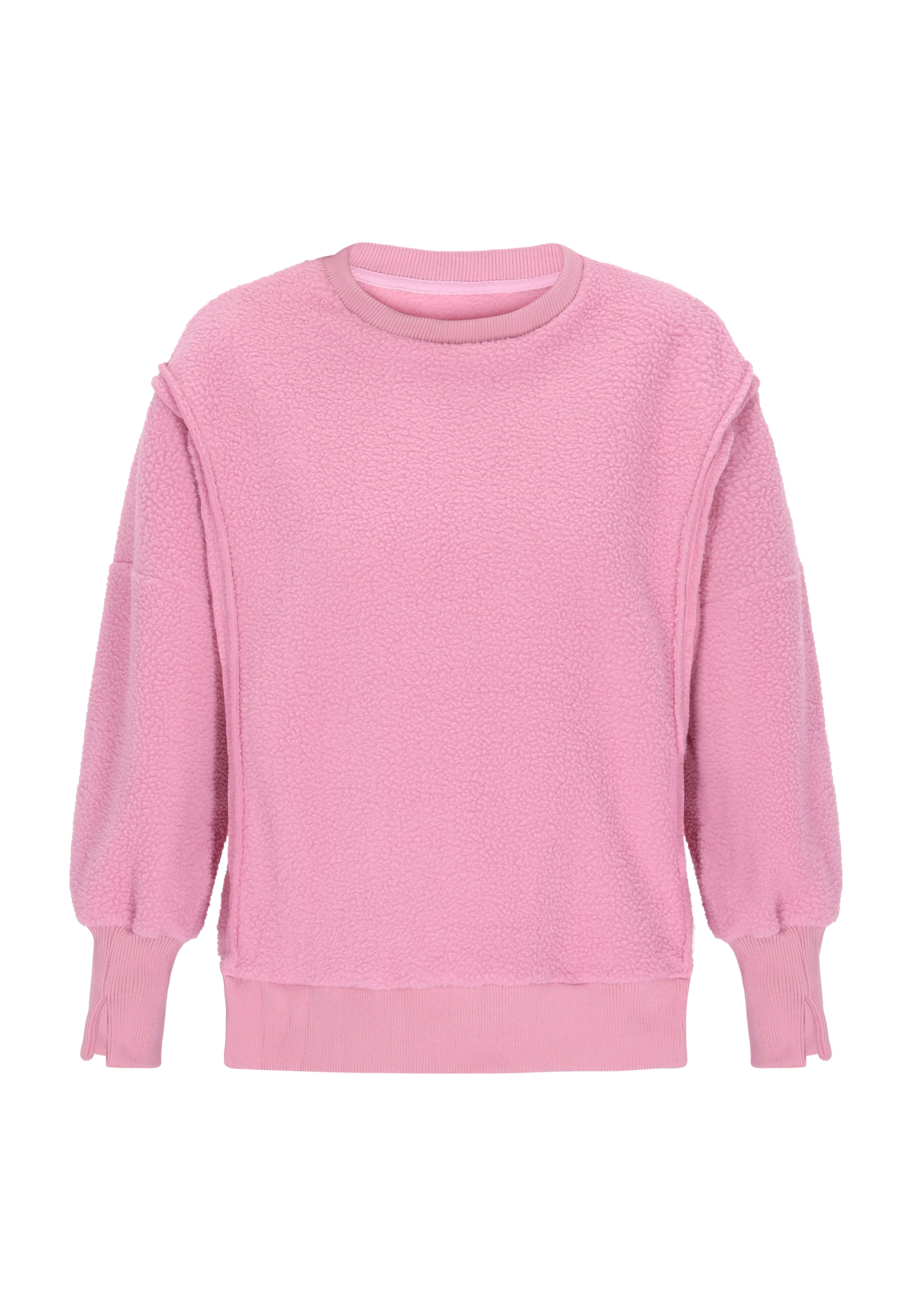 rožinė swirly Megztinis be užsegimo: priekis