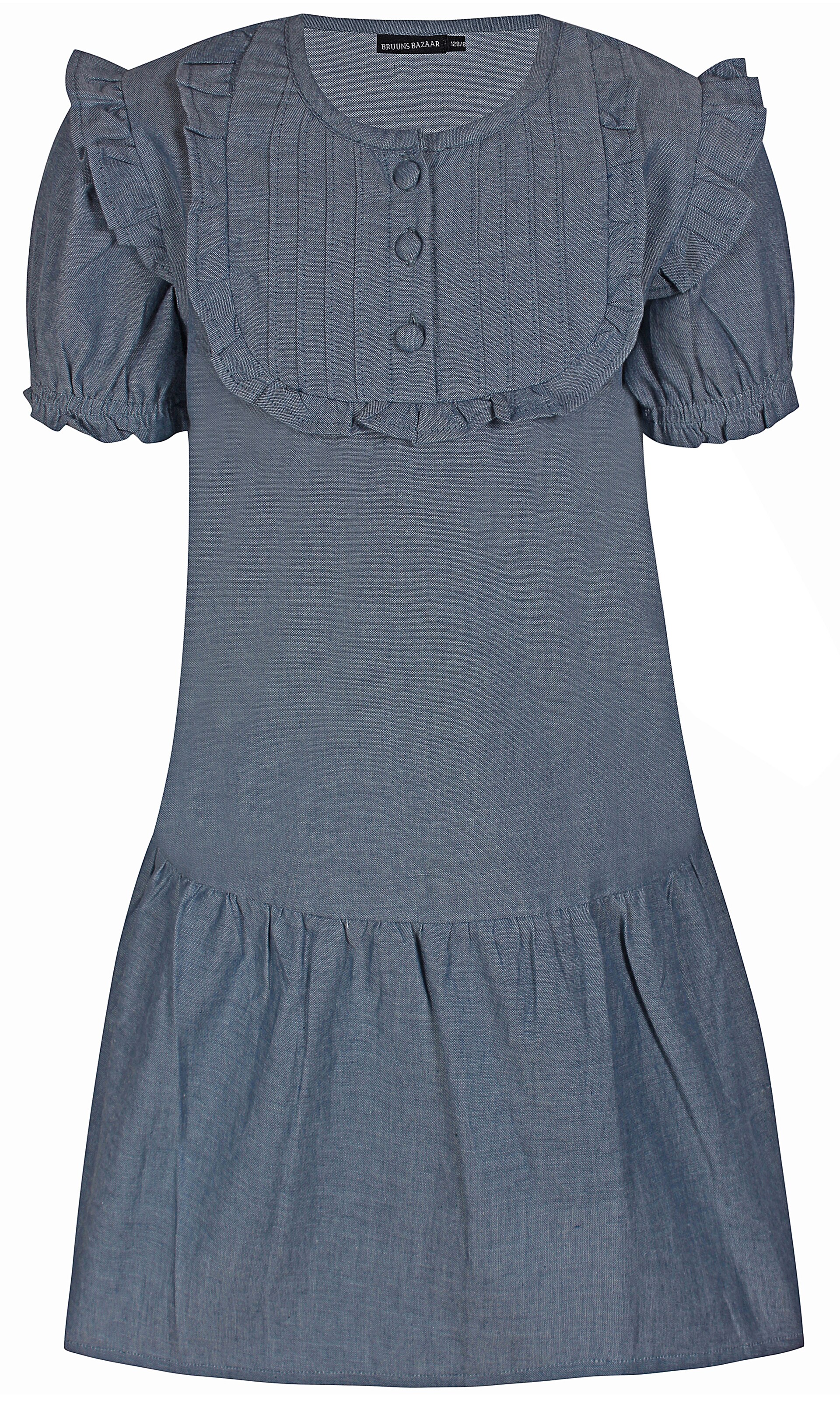 Bruuns Bazaar Kids Mekko värissä sininen: etupuoli