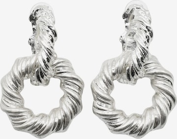 COLLEZIONE ALESSANDRO Earrings 'Twista' in Silver: front