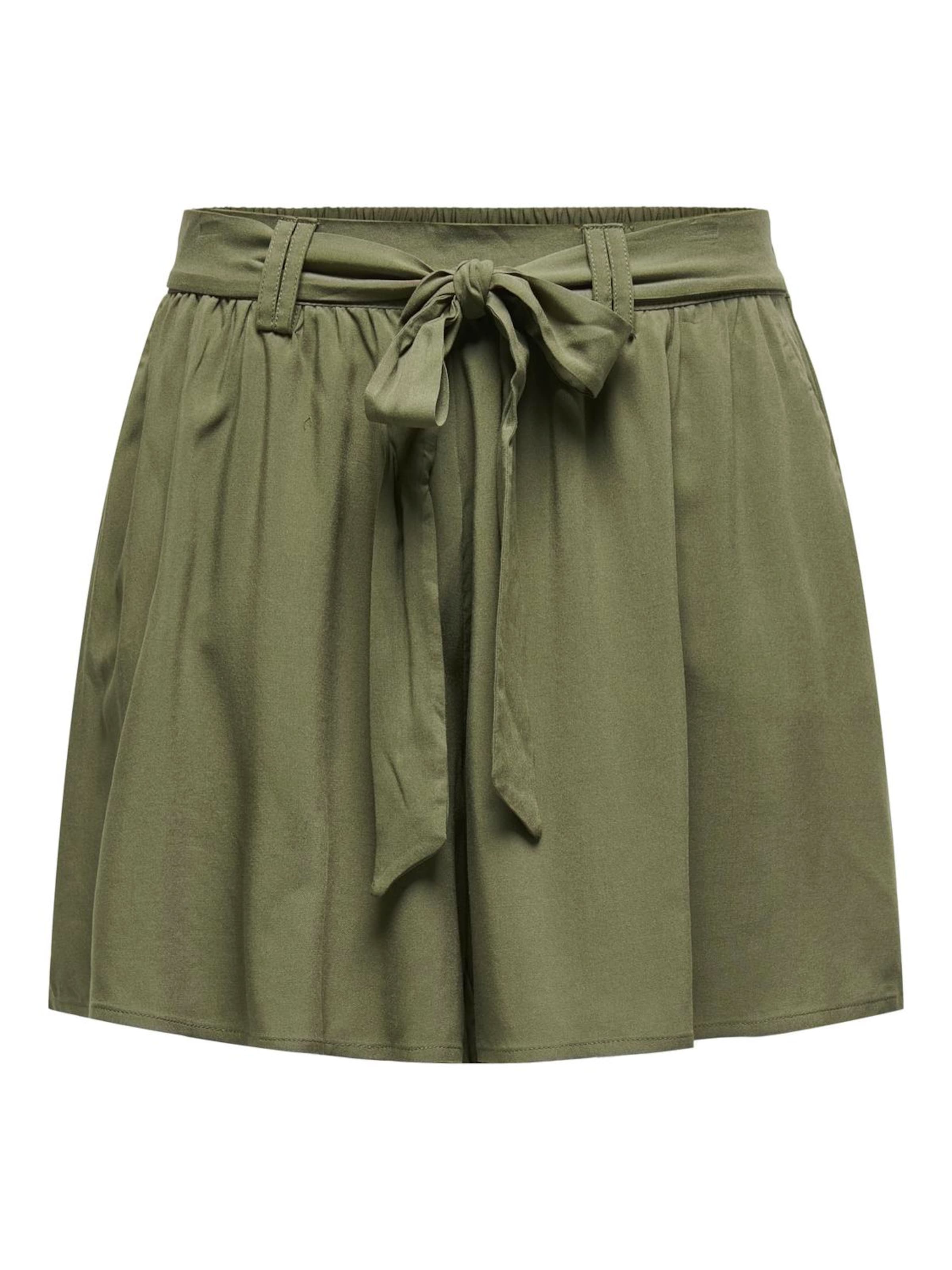 ONLY Loosefit Suorat housut 'NOVA JASMIN' värissä vihreä: etupuoli