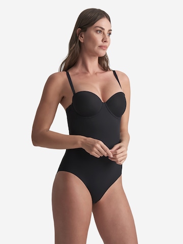 Bye Bra - Body modelador em preto: frente