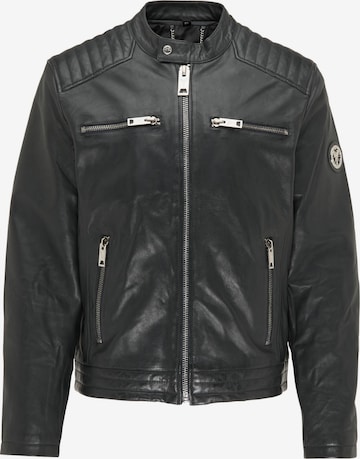 Carlo Colucci Between-Season Jacket 'Centofanti' in Black: front