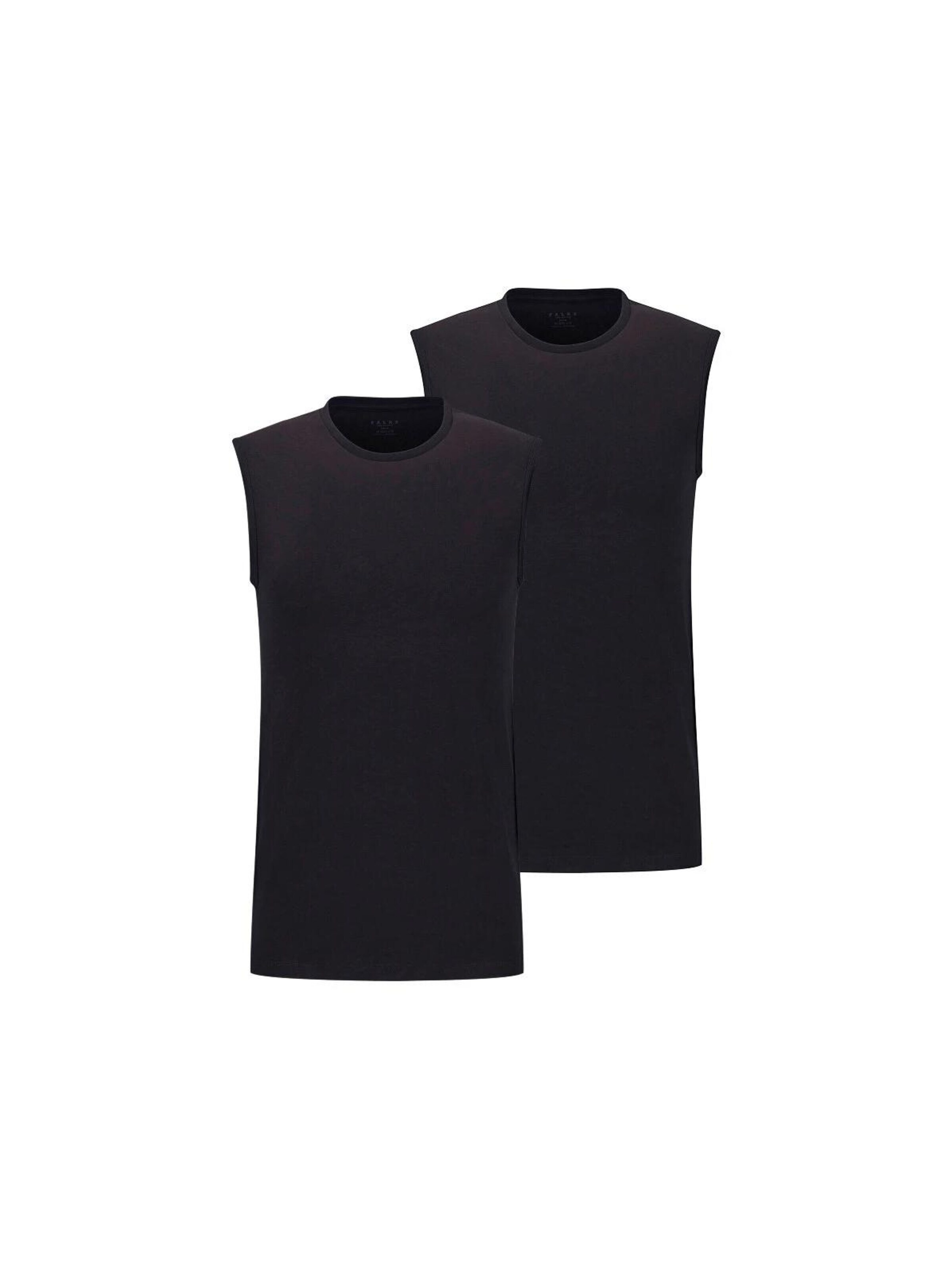 FALKE Unterhemd '2-Pack'‌‌‌‌‌‌‌‌‌‌ in Schwarz: Vorderseite
