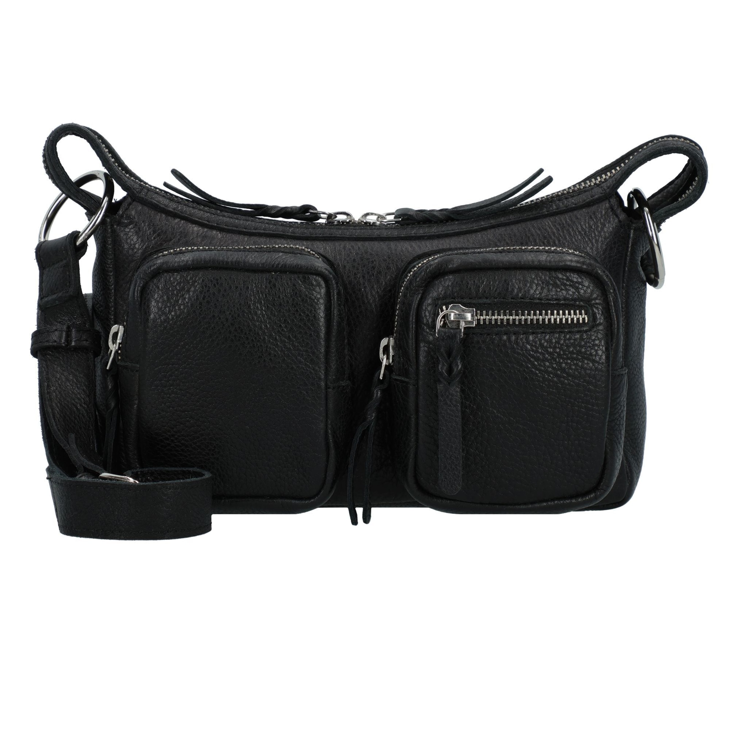 Taschendieb Wien Umhängetasche 'Salvatorianerplatz' in Schwarz: Vorderseite