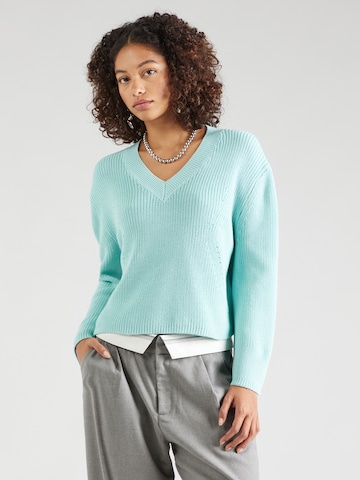 TOM TAILOR DENIM Sweater in Green: front