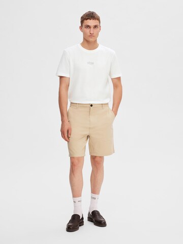 SELECTED HOMME Regular Chino Pants in Beige