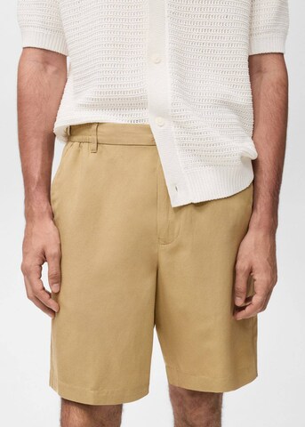 MANGO MAN Regular Pants 'Banarea' in Beige