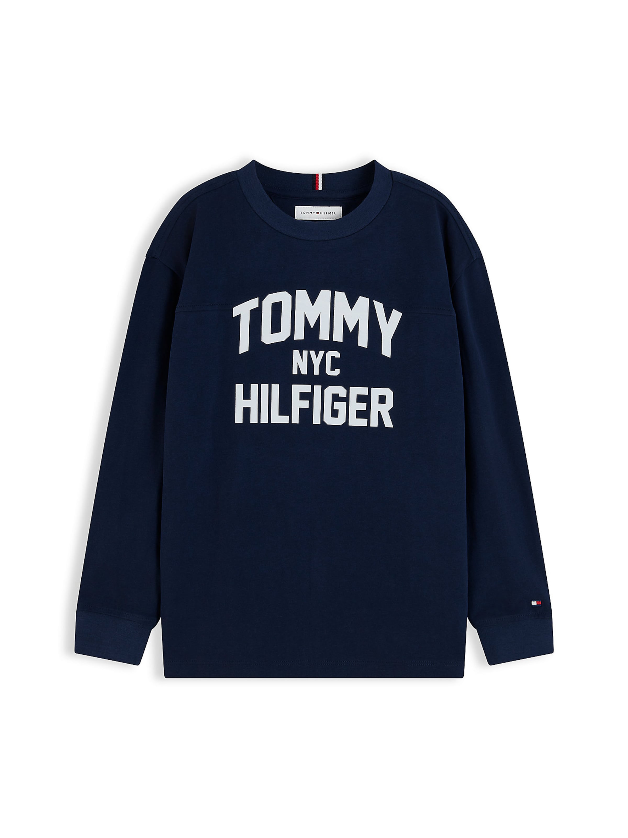 TOMMY HILFIGER Shirt 'Brand Love' in Blauw: voorkant