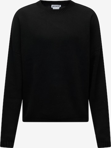 Pull-over 'Ace' WEEKDAY en noir : devant