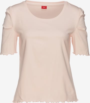 s.Oliver Schlafshirt in Pink: predná strana