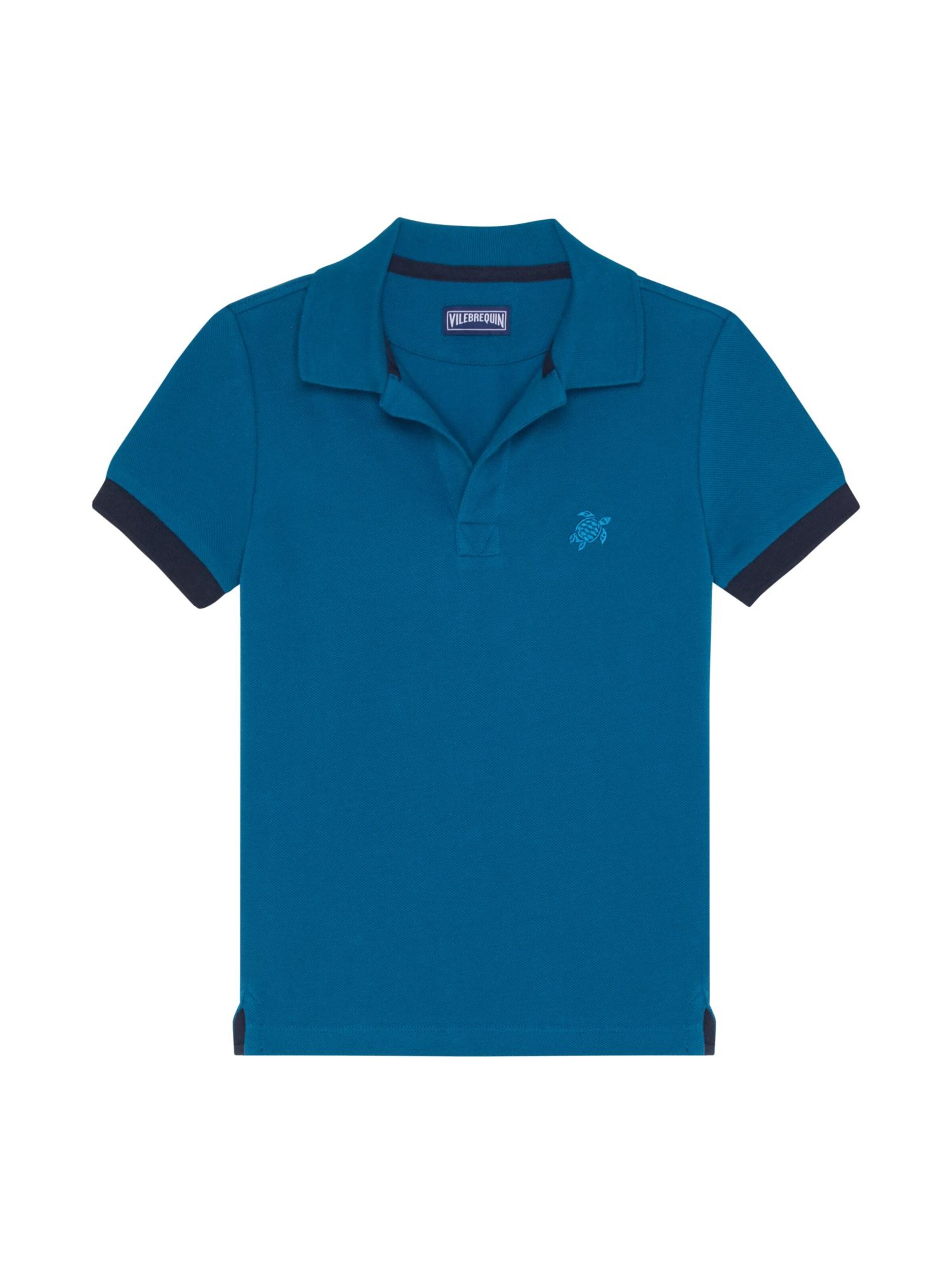 T-Shirt Vilebrequin en bleu : devant