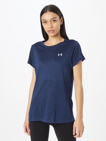 UNDER ARMOUR Performance Shirt 'Tech Twist' in Blue: front